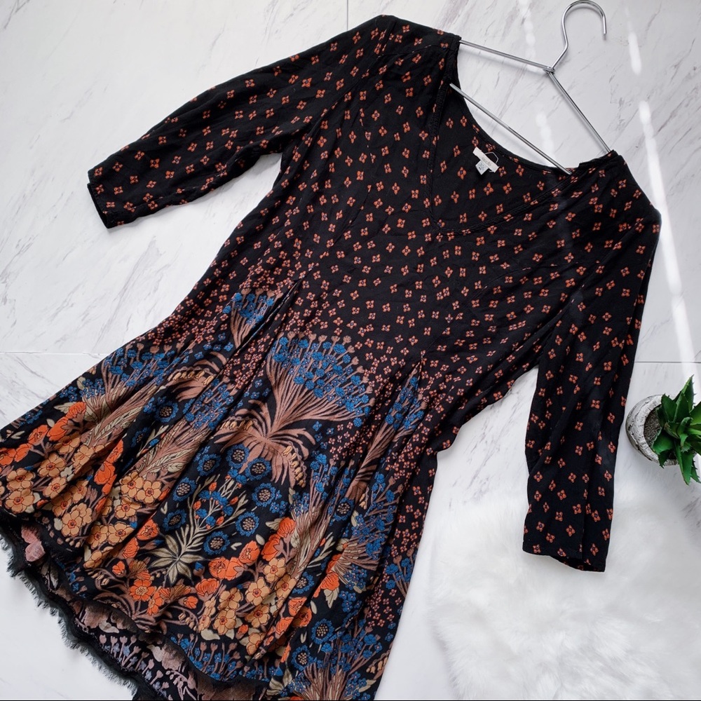 ecoté dress fringe hem